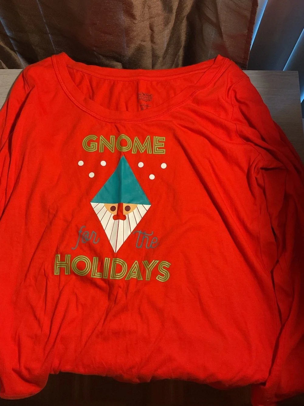Target Red Holiday Gnome Graphic Long-Sleeve Shirt